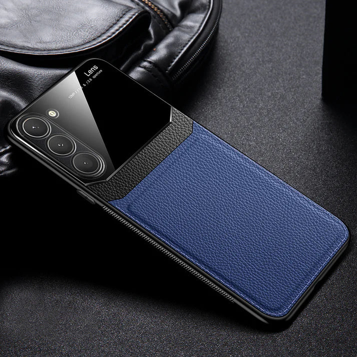Aura Glass Lens Stitching Leather Case - Samsung