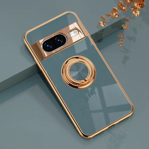 Electroplated Magnetic Ring Mobile Case - Google Pixel