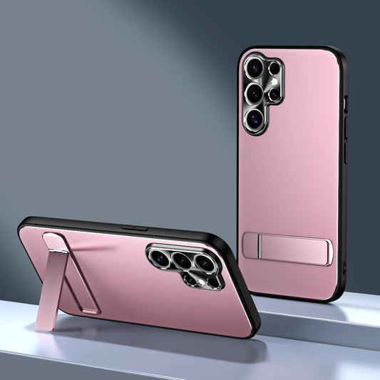 Samsung Series Frosted Electroplated Case with Bracket for Ultimate Functionality