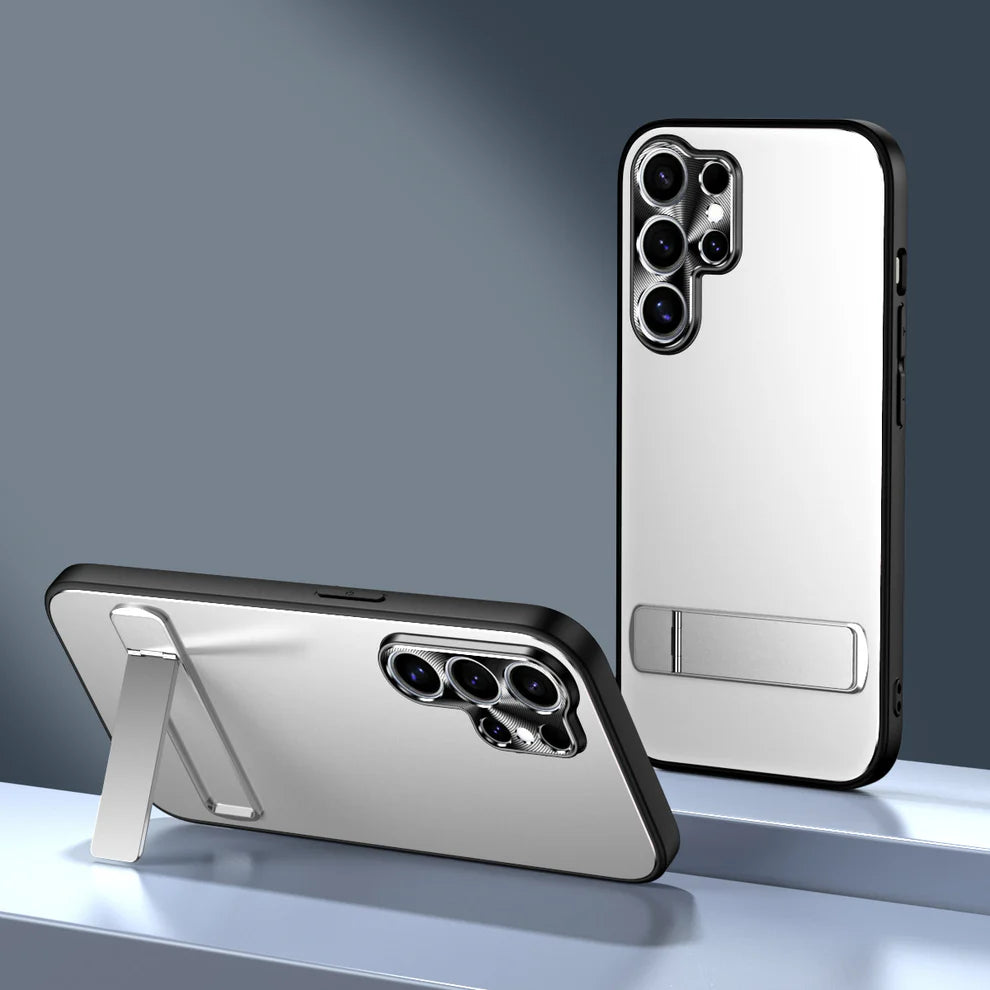 Samsung Series Frosted Electroplated Case with Bracket for Ultimate Functionality