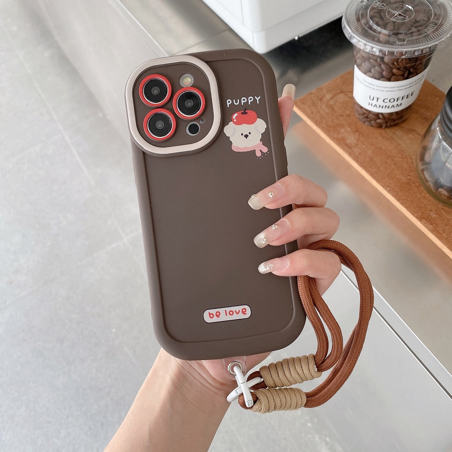 Charming Pet Illustrations and Cozy Tones Case -iPhone