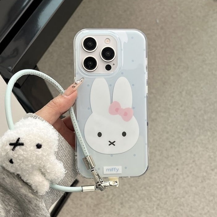 Charming Miffy Bunny Clear Phone Case