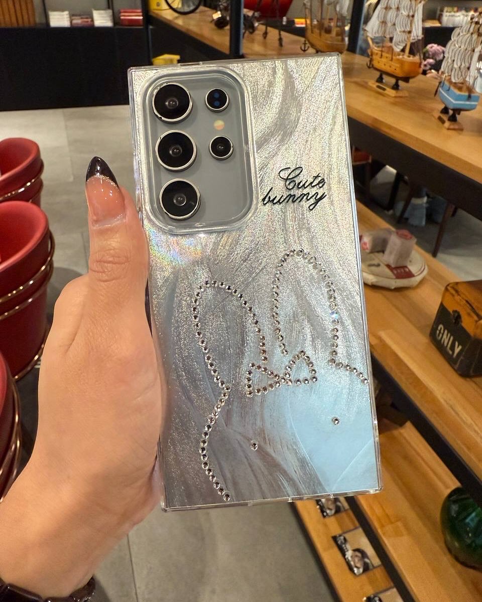 Luxury Cute Bunny Phone Case- Samsung