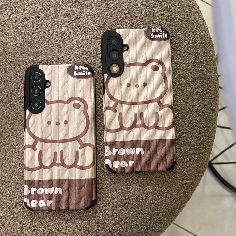 Woodsy Cute Bear Phone Case - Samsung