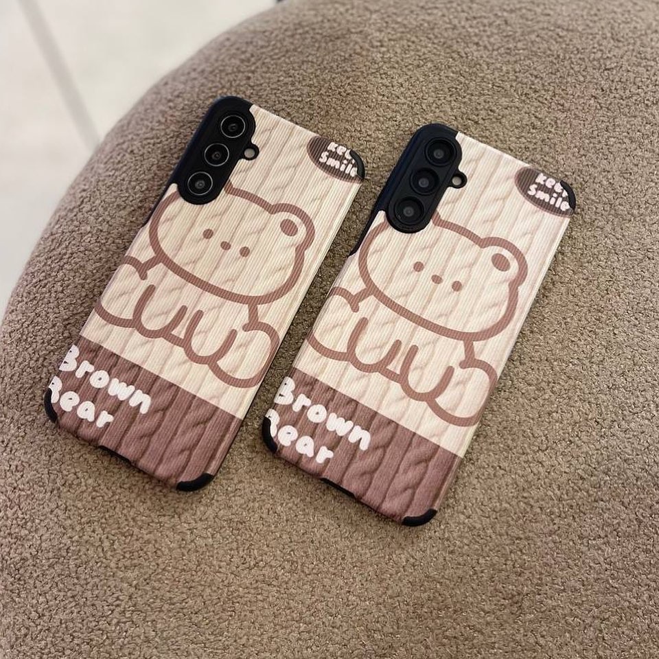 Woodsy Cute Bear Phone Case - Samsung