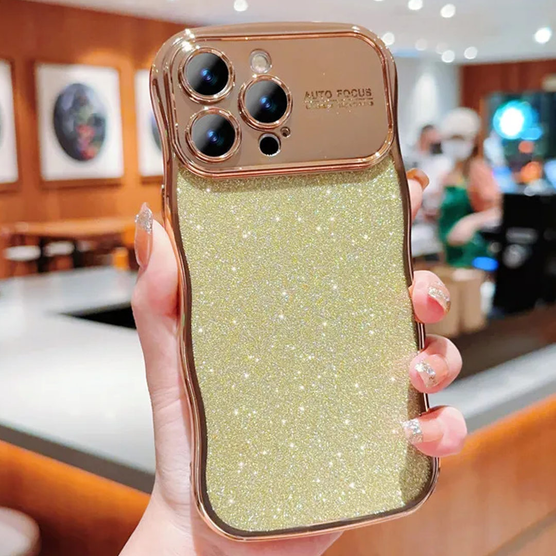 Electroplated Glittery Wave Case