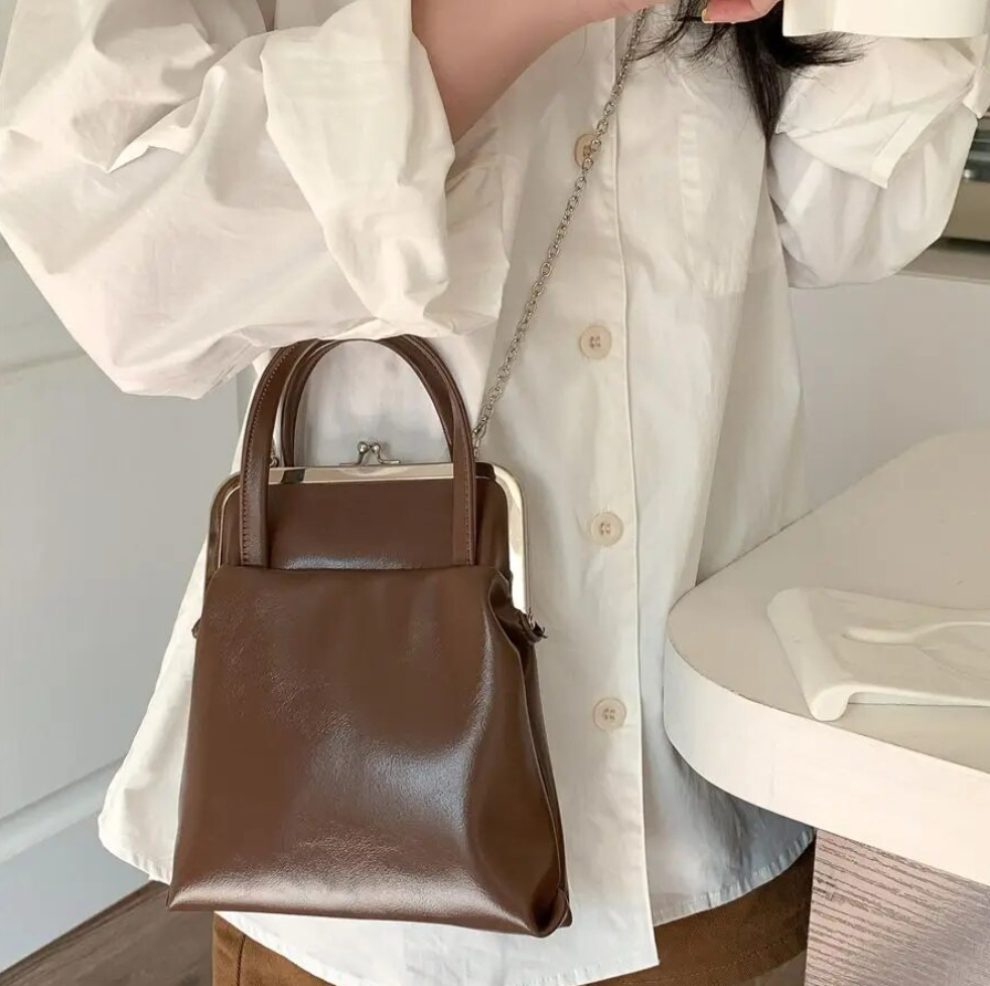 Classic Chinese Style Crossbody Leather Bag