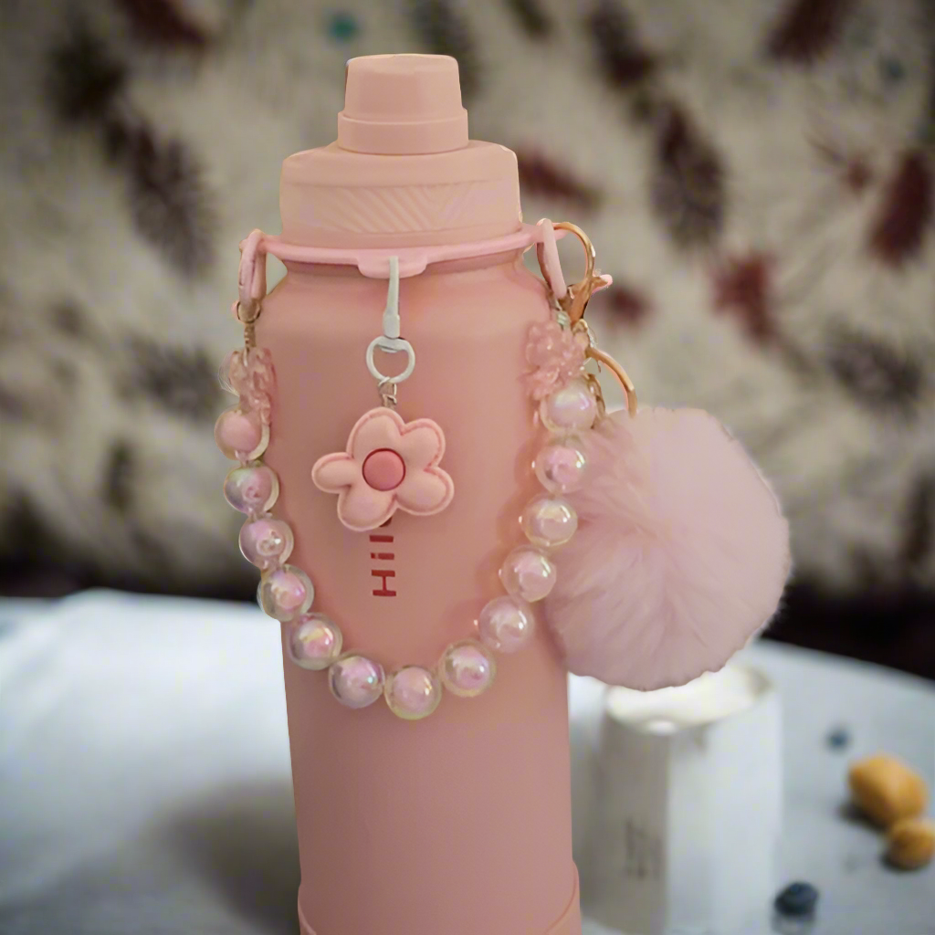 AquaFlask Ballet Pink Insulated Tumbler with Charms