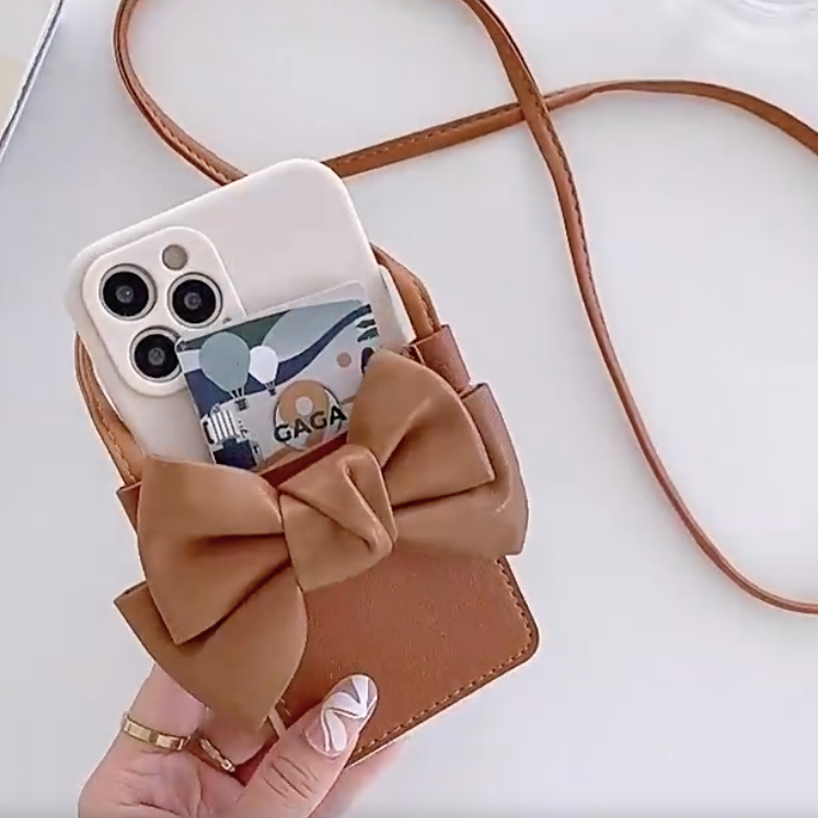 Elegant Bow Accent Sling Bag