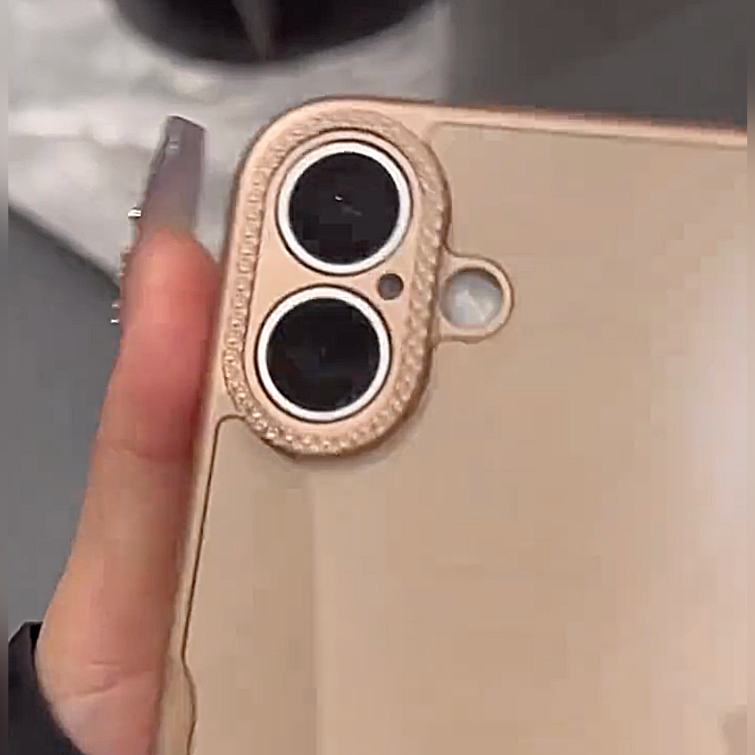 Gleaming Frame Bezel Decor Shield Case - iPhone