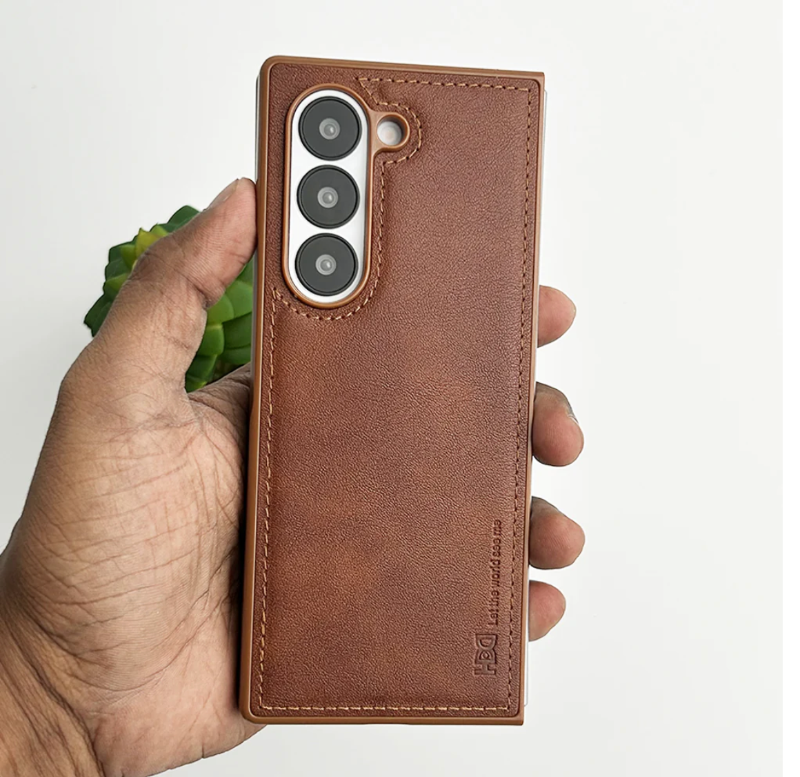 Galaxy Z Fold6 Premium PU Leather Slim Case