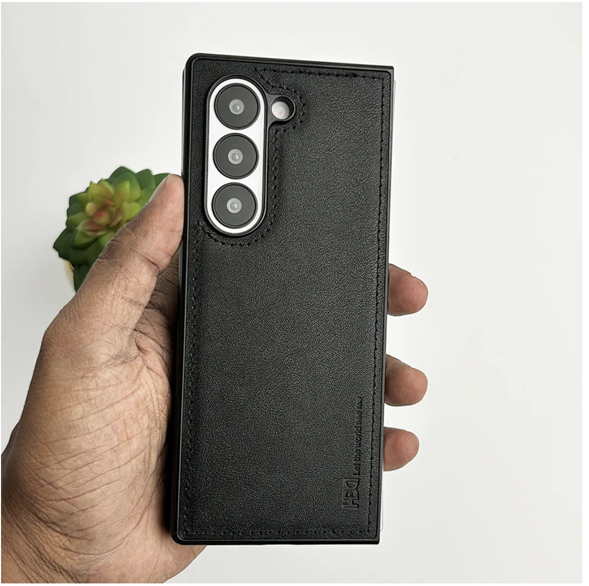 Galaxy Z Fold6 Premium PU Leather Slim Case