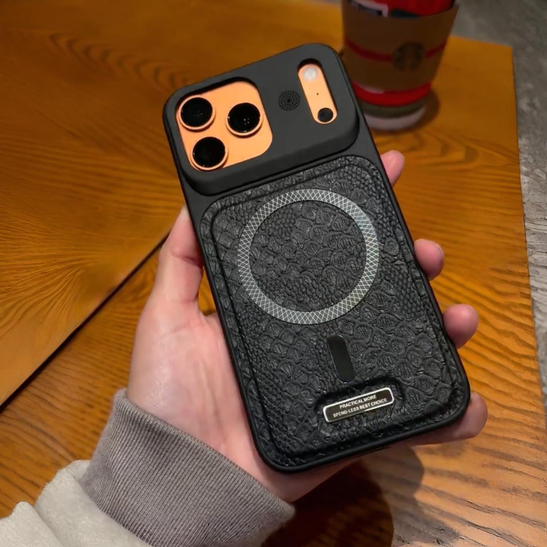 Premium Croc Texture Leather Case