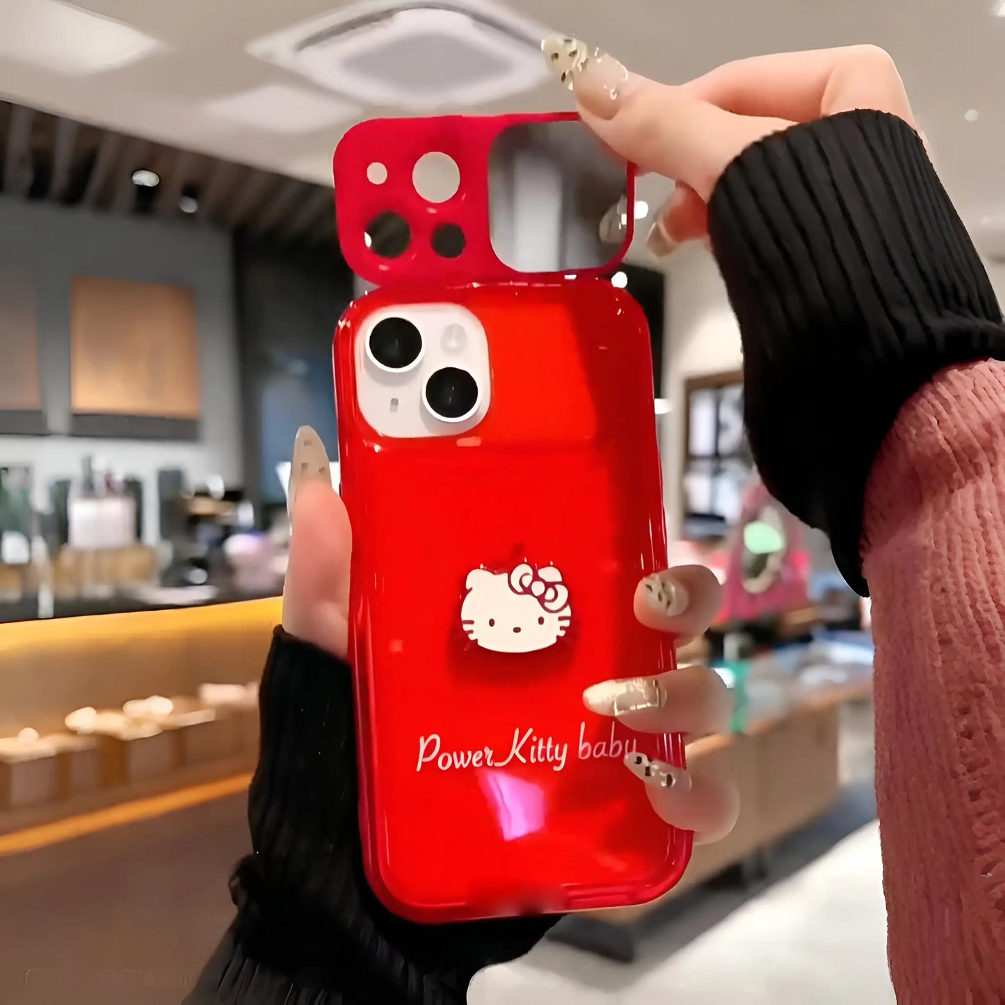 Playful Ruby Kitty Case