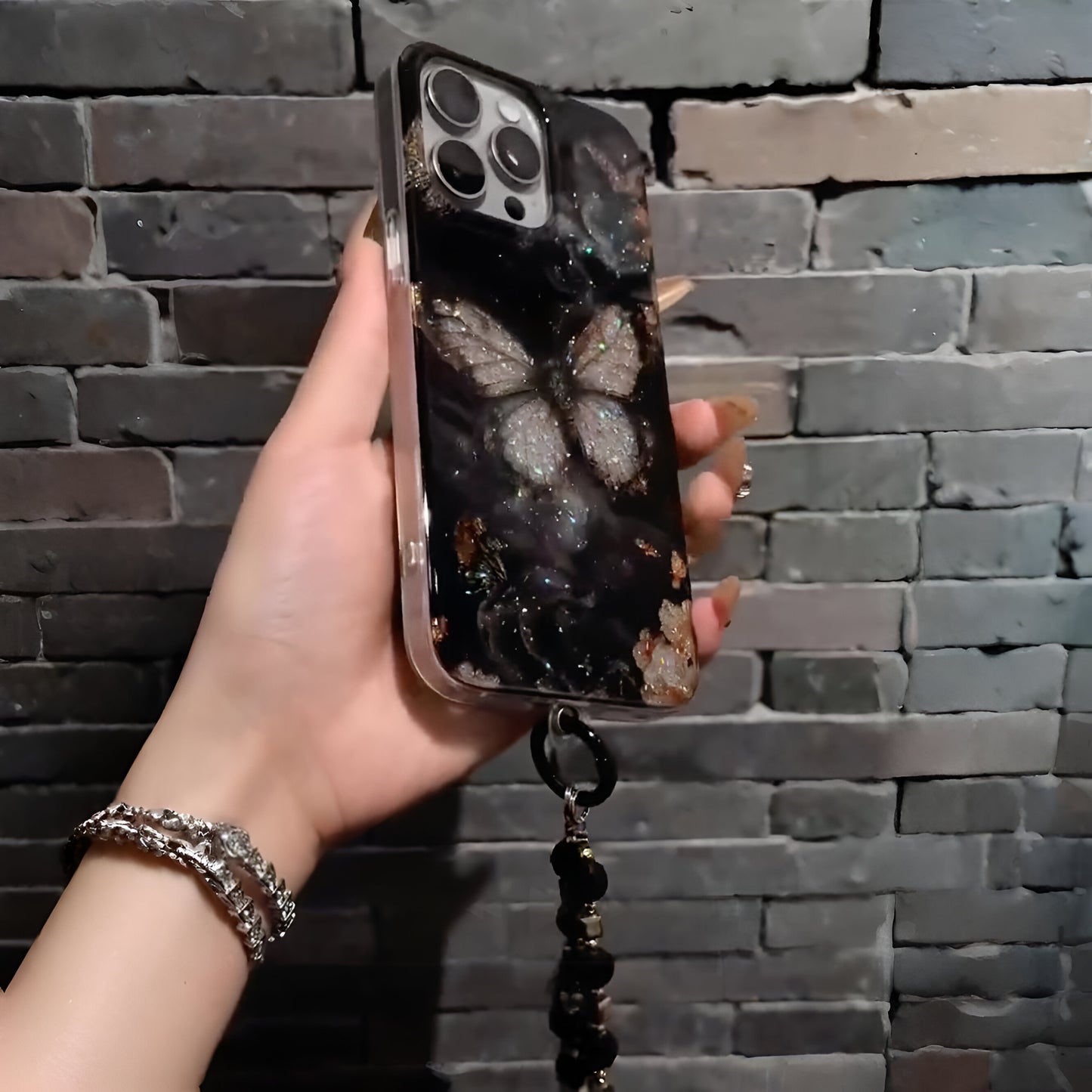 Moonlit Flutter Charm Case