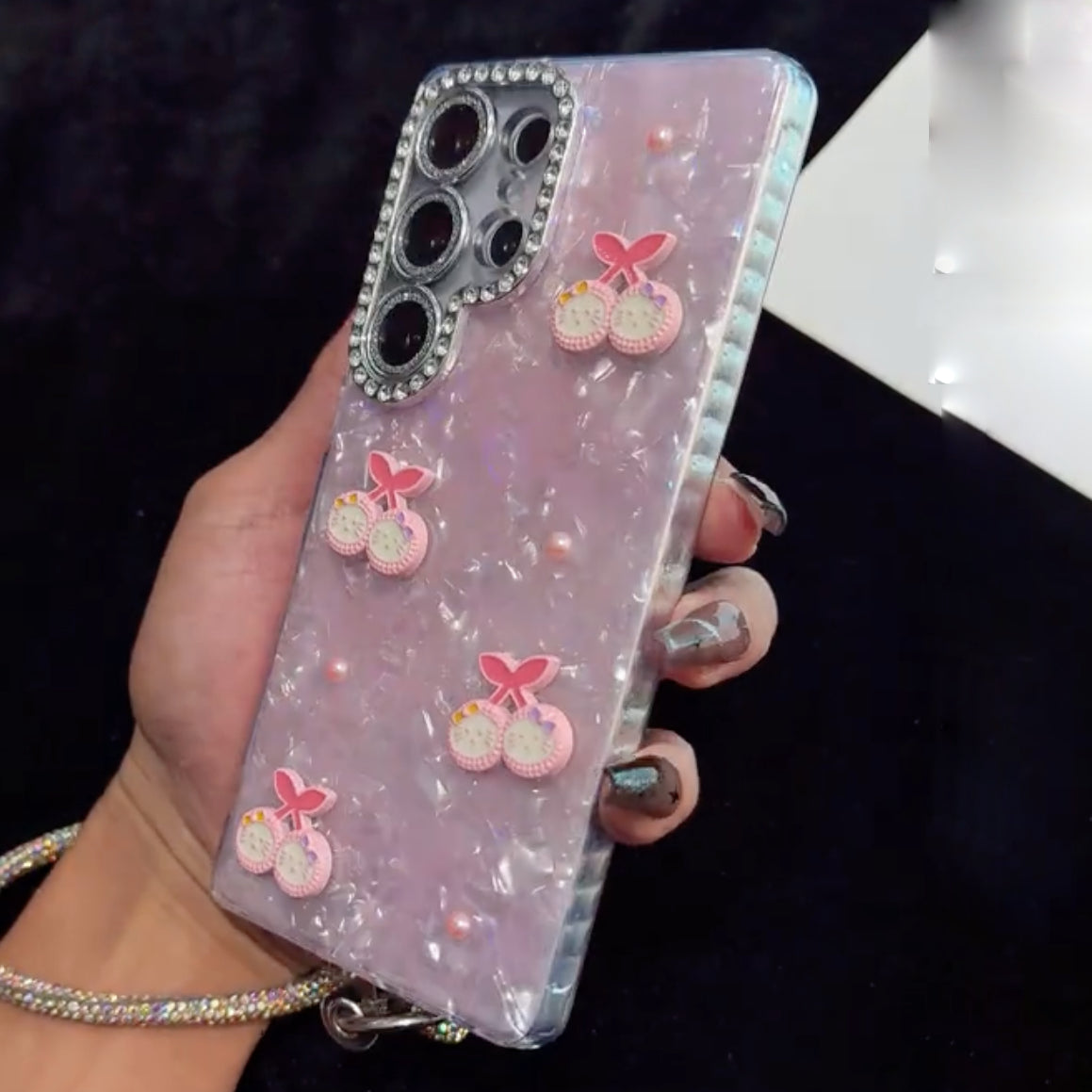 Cherry Charm Sparkle Case