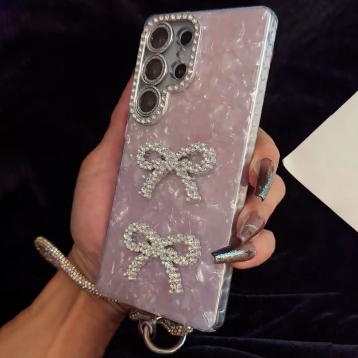 Luxury Bow Charm Case