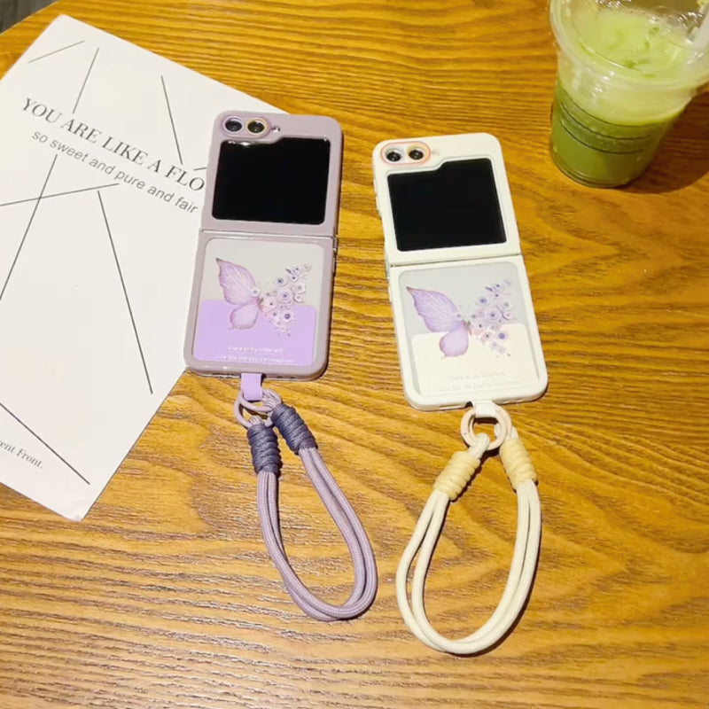 Butterfly Charm Flip Case
