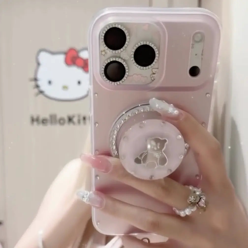 Princess Pearl Bow Grip Case