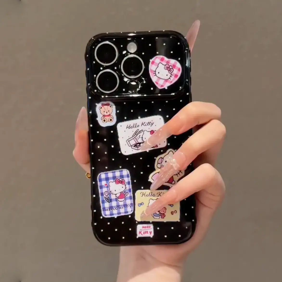 Retro Cosmic Kitty Polka Star Case