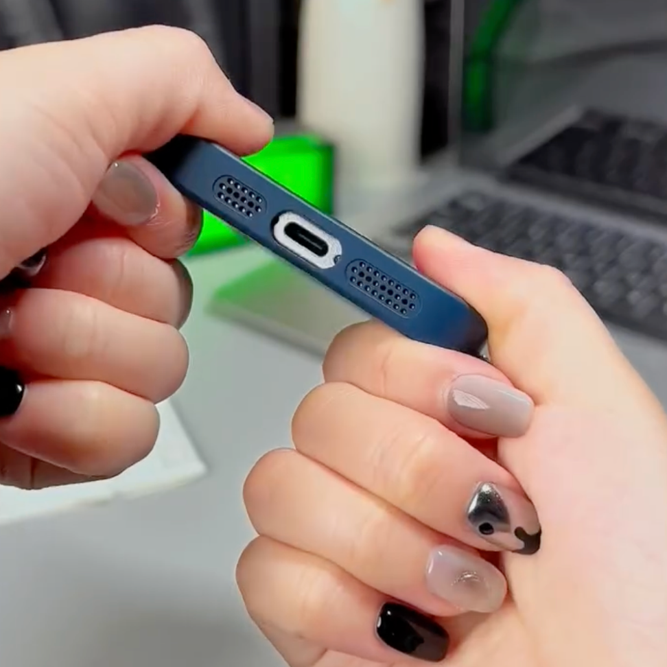 Frosted Shield Magnetic Logo Cut Case - iPhone