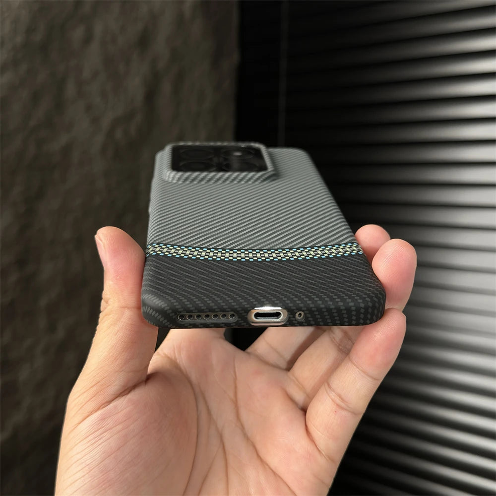 Graphene Zip Design Carbon Fiber Case - Xiaomi