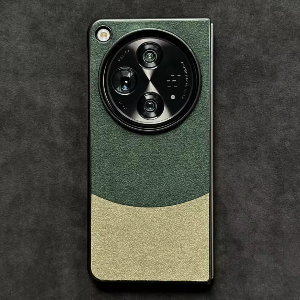 Modern Contrast Premium Leather Case - OnePlus Open