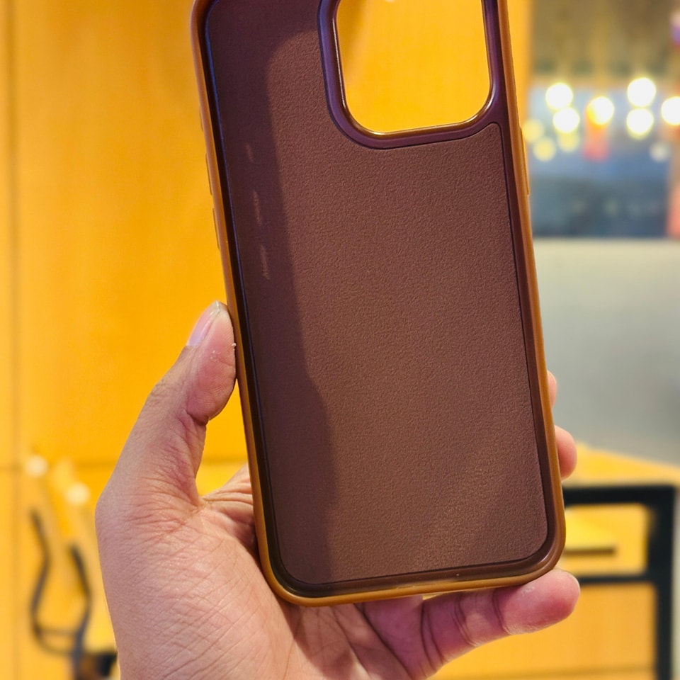 Luxury Plated Ring MagSafe Leather Case - iPhone