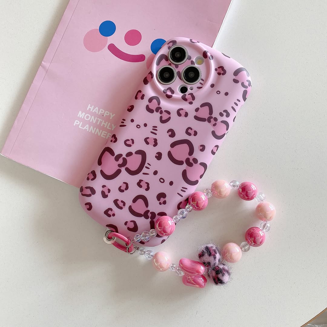 Trendy Print Case with Bracelet