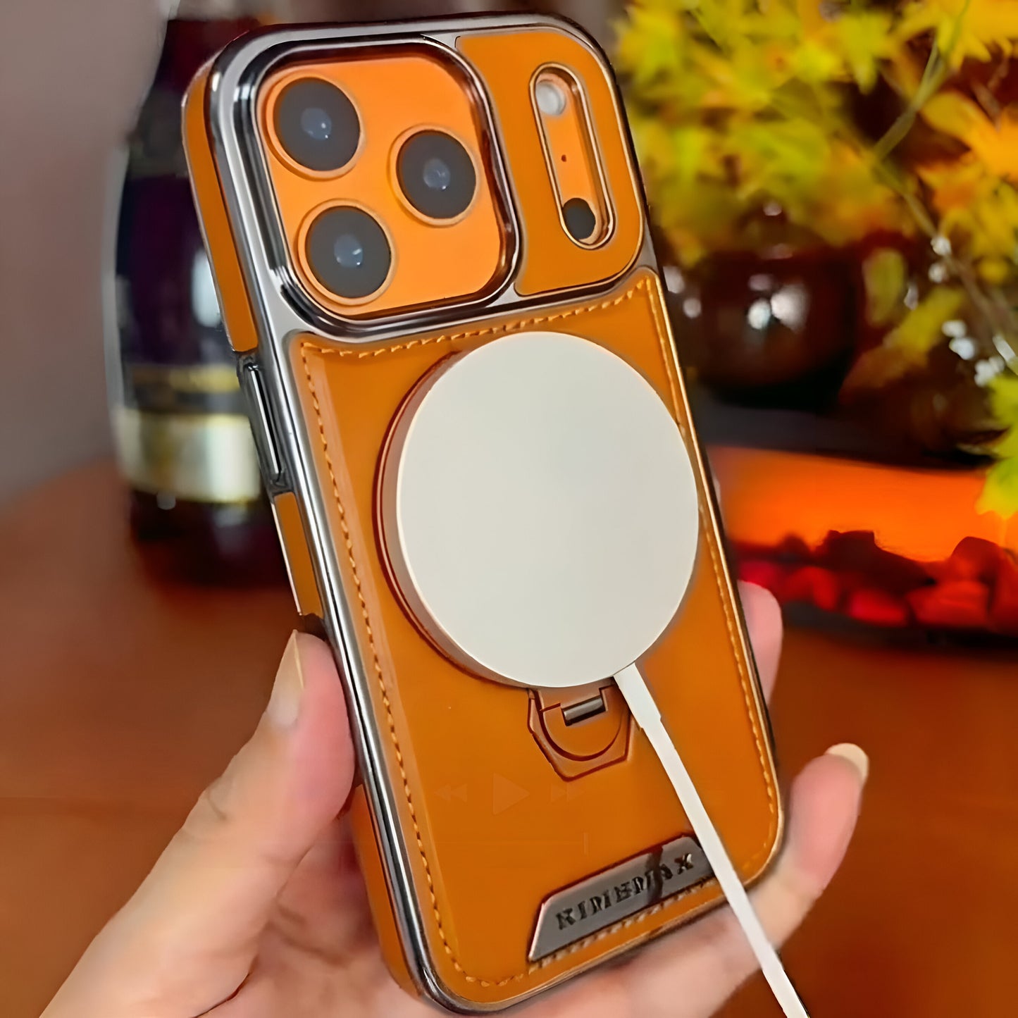 Executive Ring Stand Leather Case