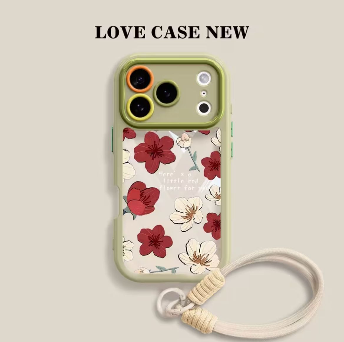 Vintage Flower Carry Charm Case