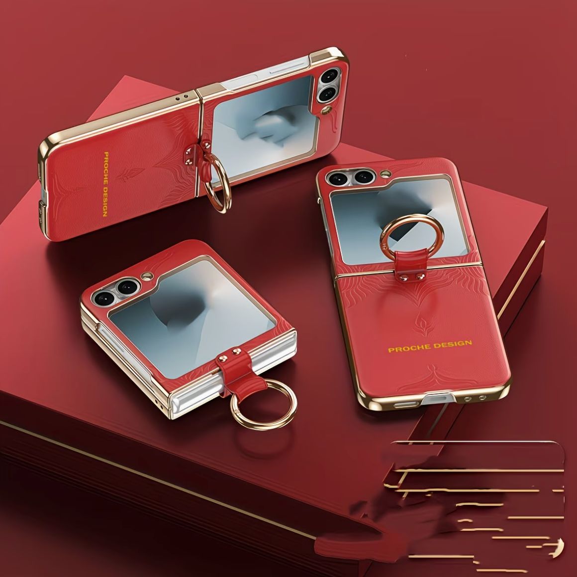 Galaxy Z Flip Series Noble Dynasty Ring Holder Case