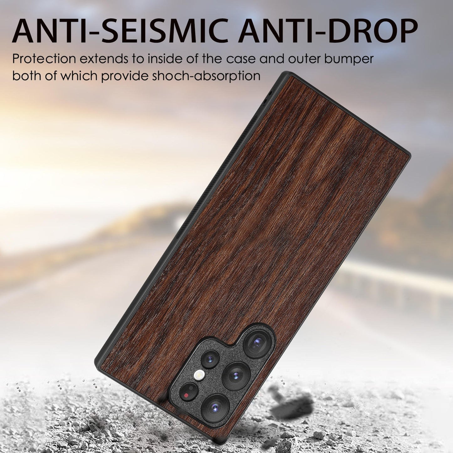 Rustic Artisan Blend Leather Wood Case - Samsung
