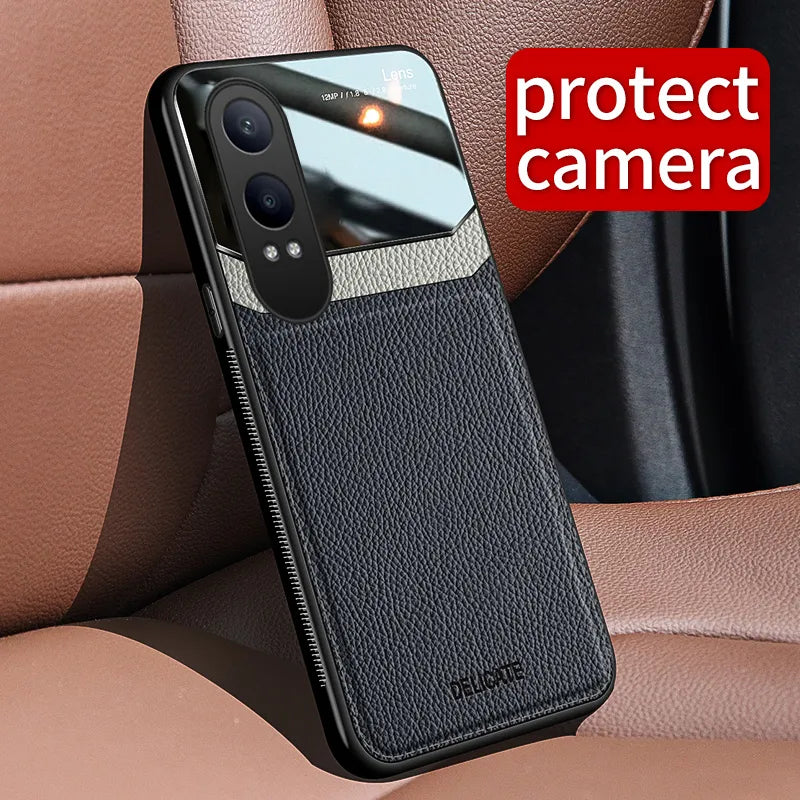 OnePlus Nord CE 4 Lite Mirror Window Leather Case