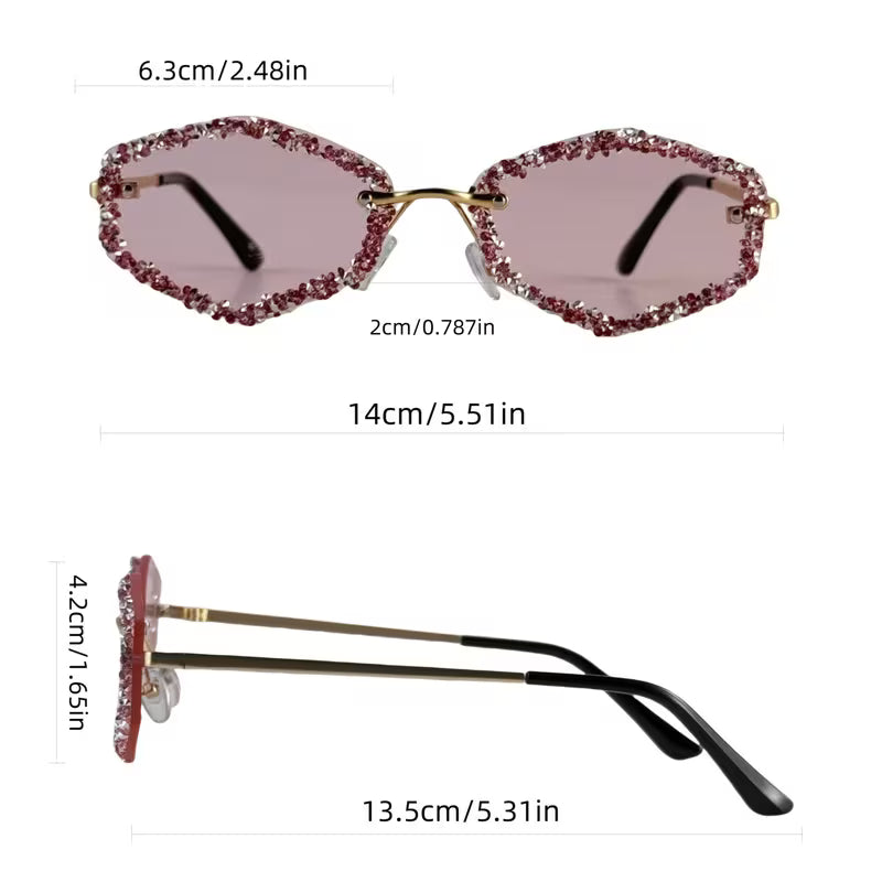 Sunflare Jewel Rim Statement Sunglasses