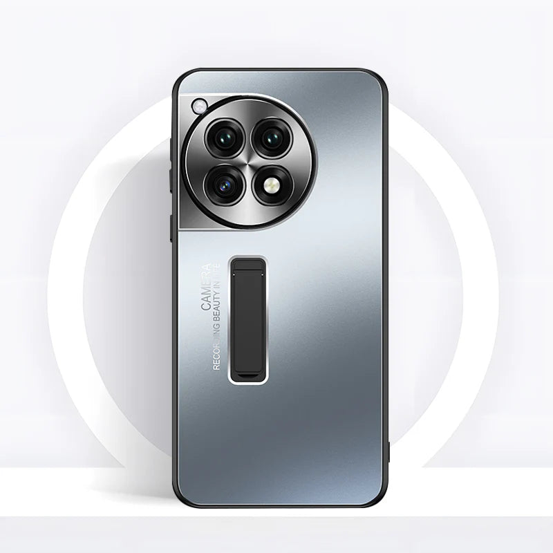 Frosted Metal Hybrid TPU Stand Case - OnePlus