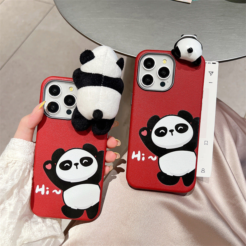 Adorable 3D Panda Case with Charms