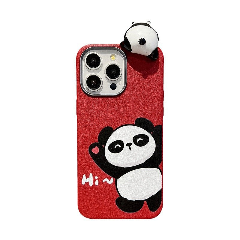 Adorable 3D Panda Case with Charms