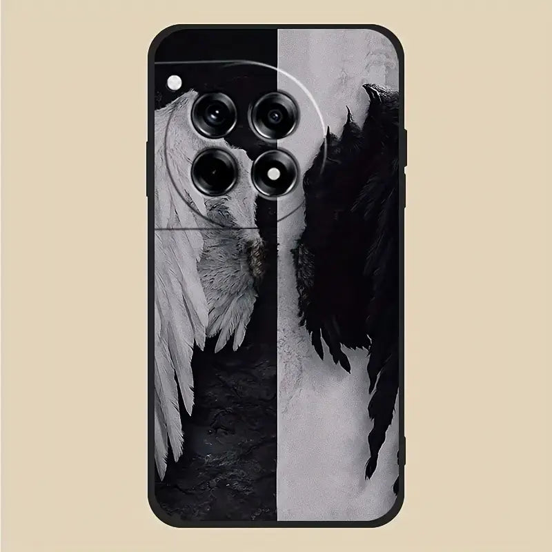 Artistic Black & White Winged Case - OnePlus