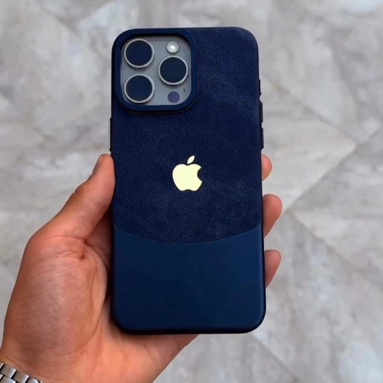 Sleek Dual Tone Velvet Texture Case - iPhone