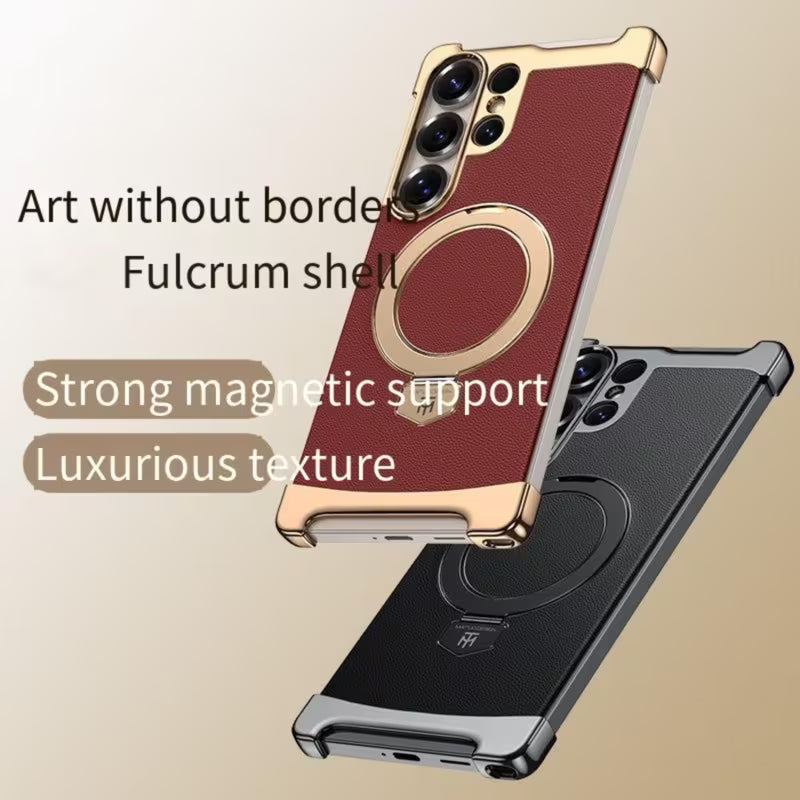 Prestige Leather Shield Ring Bracket Case