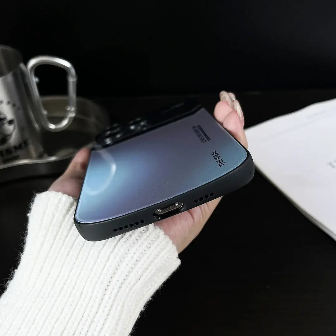 Elegant Gradient Glass Slimline Case - iPhone