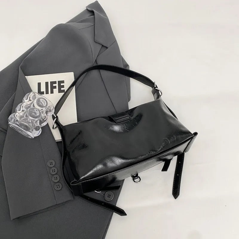 Adjustable Strap Crossbody Leather Bag
