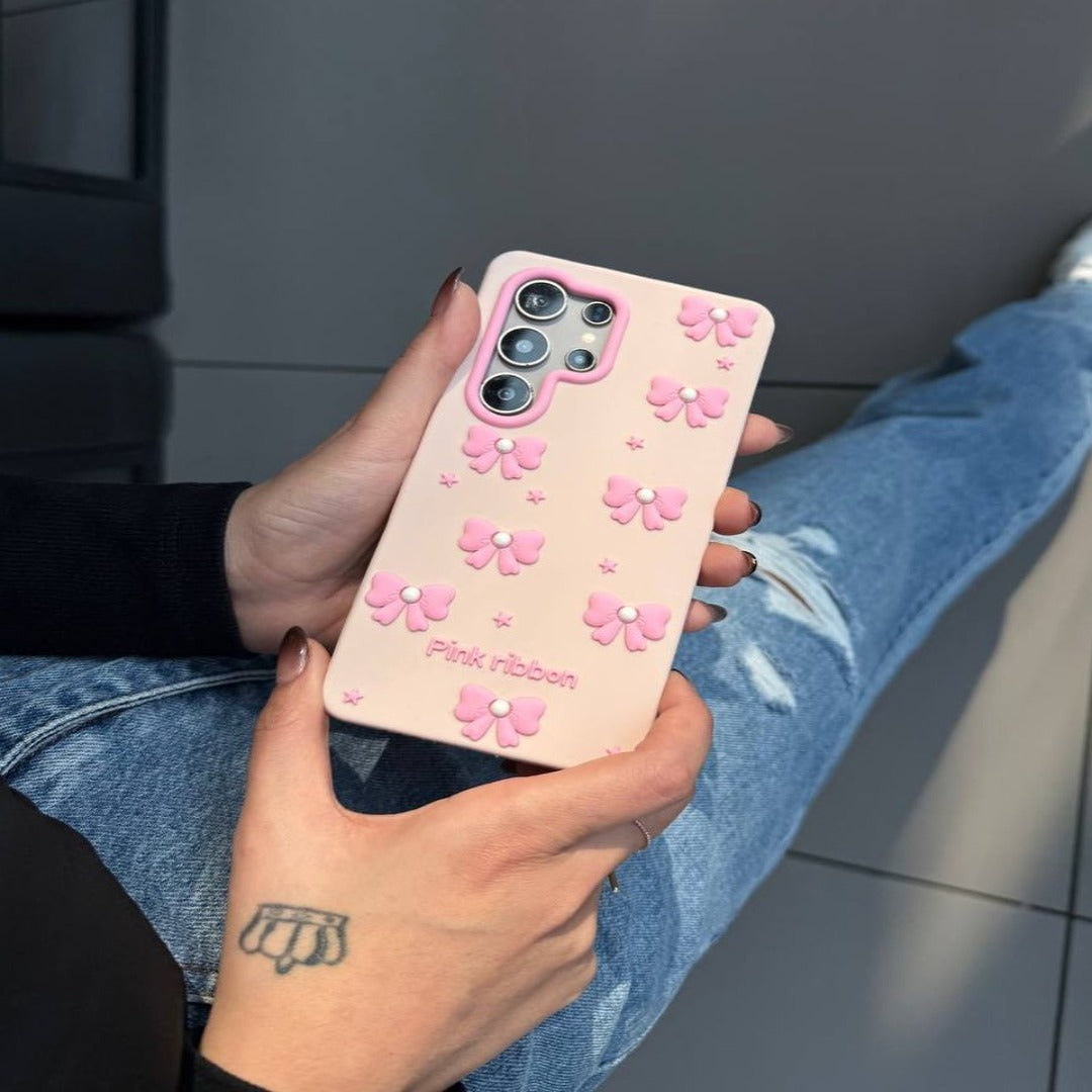 Endearing Pink Bow Knot Case - Samsung