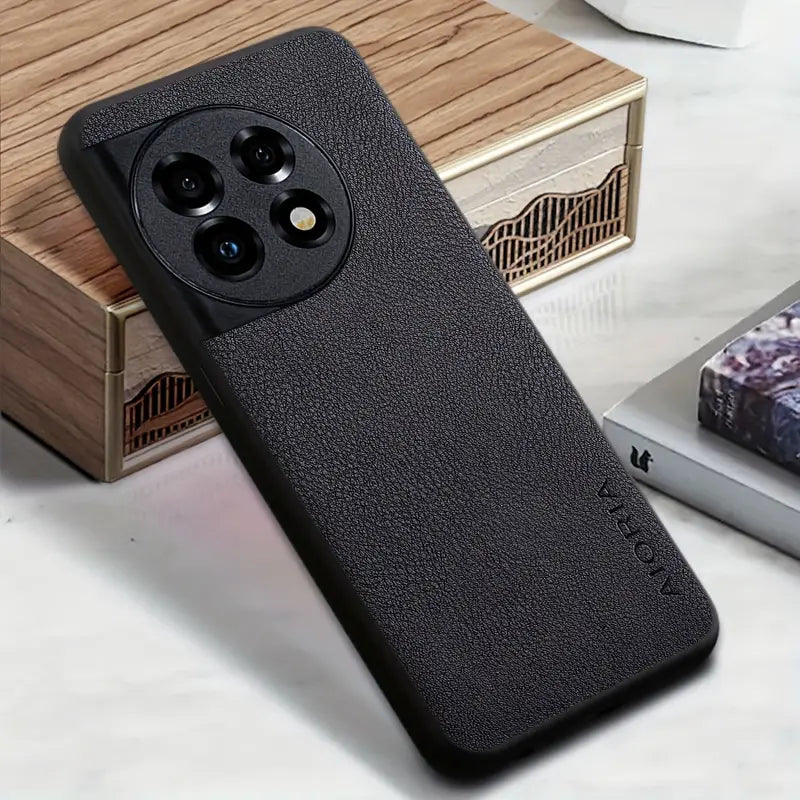 Exquisite Grain Leather Shield Case - OnePlus