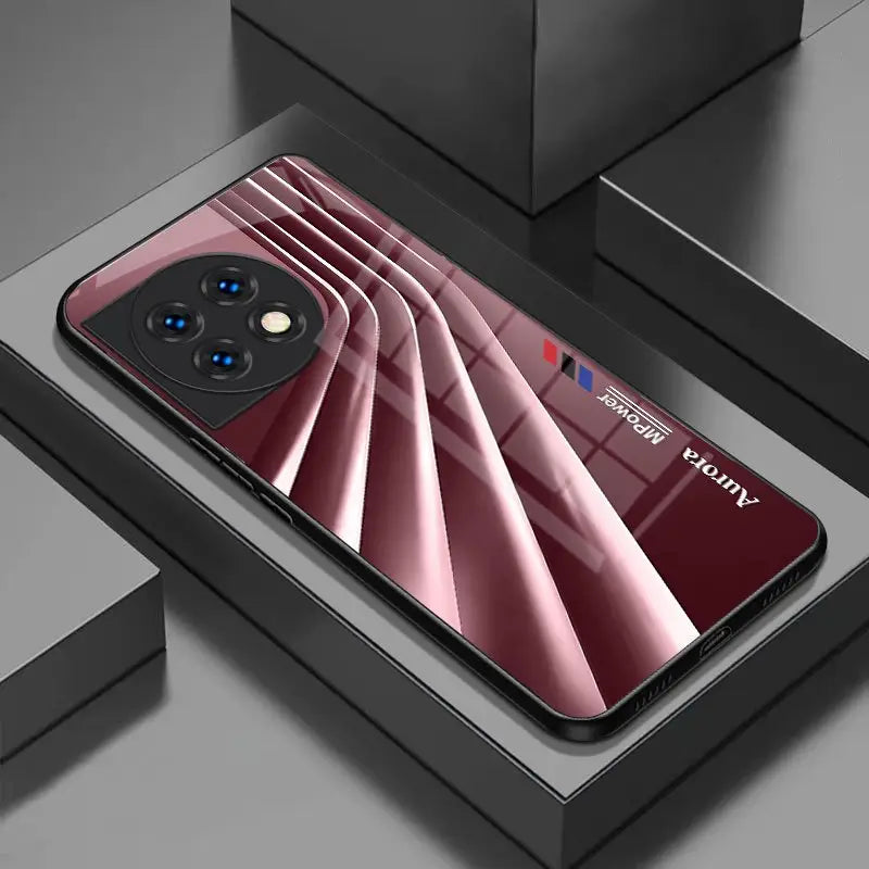 Aurora Mirage Tempered Glass Case - OnePlus