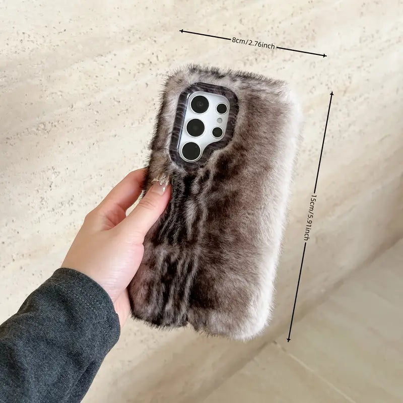 Plush Cat Fur Phone Case - Samsung