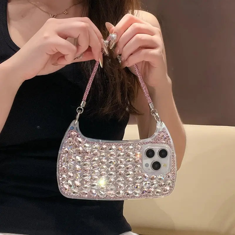 Glam Rhinestone Handbag Phone Case