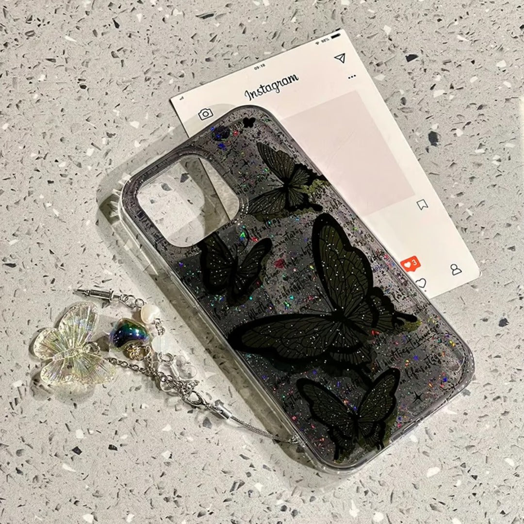 Magical Glitter Butterfly Phone Case