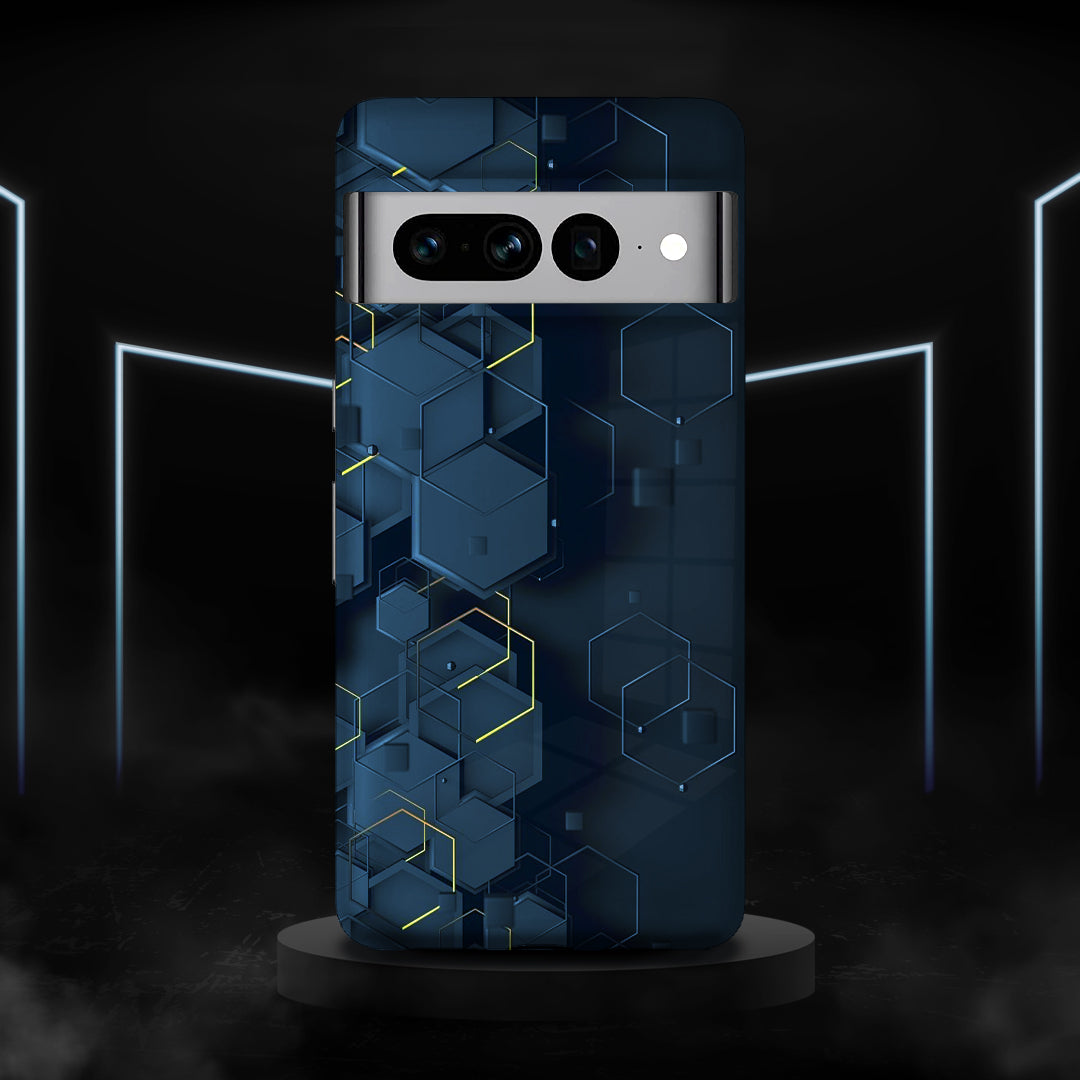 Futuristic Hexagon Grid Case - Google